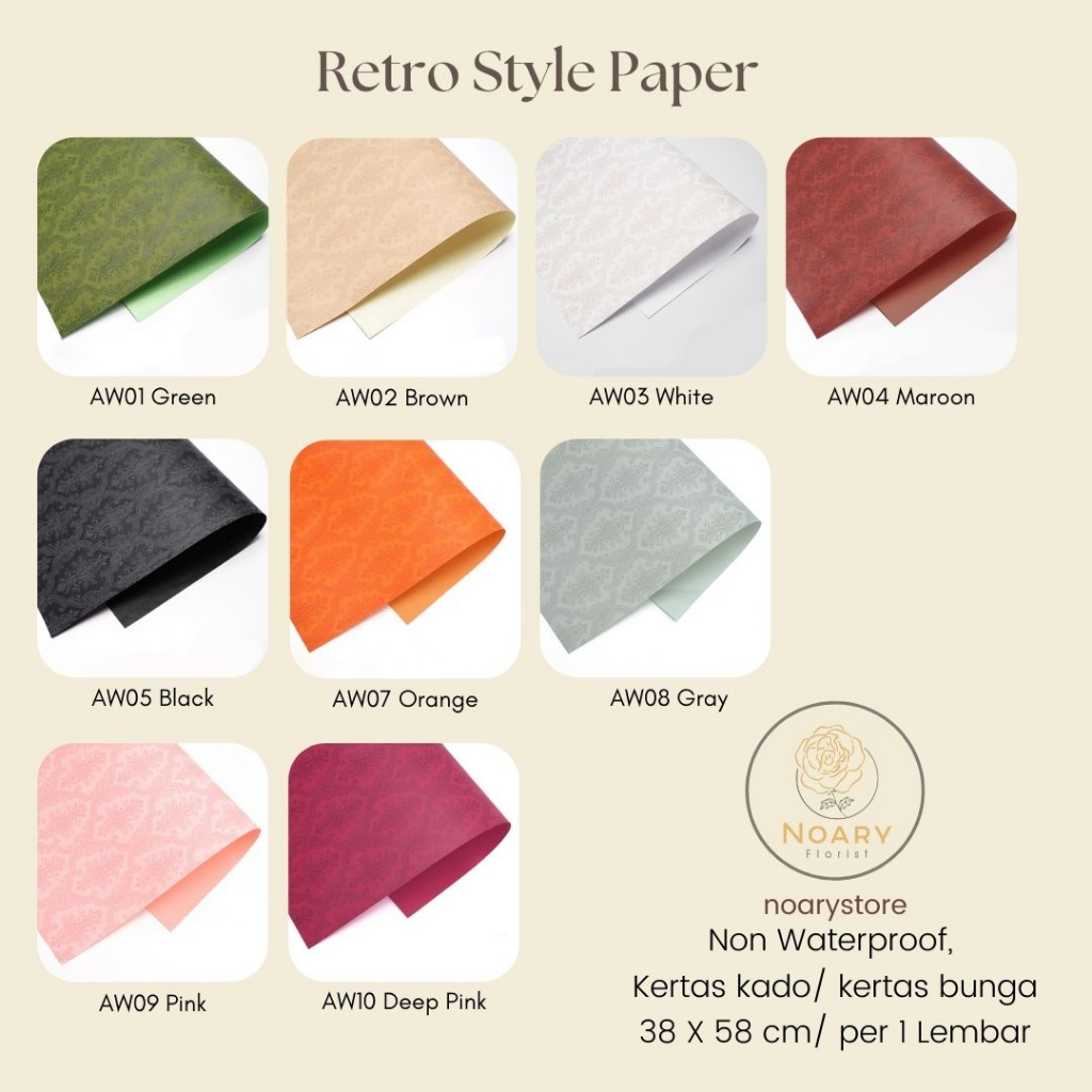 RETRO STYLE PAPER / Kertas Kado