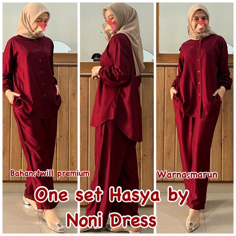 Daster Arab Noni HASYA One Set Twill Premium