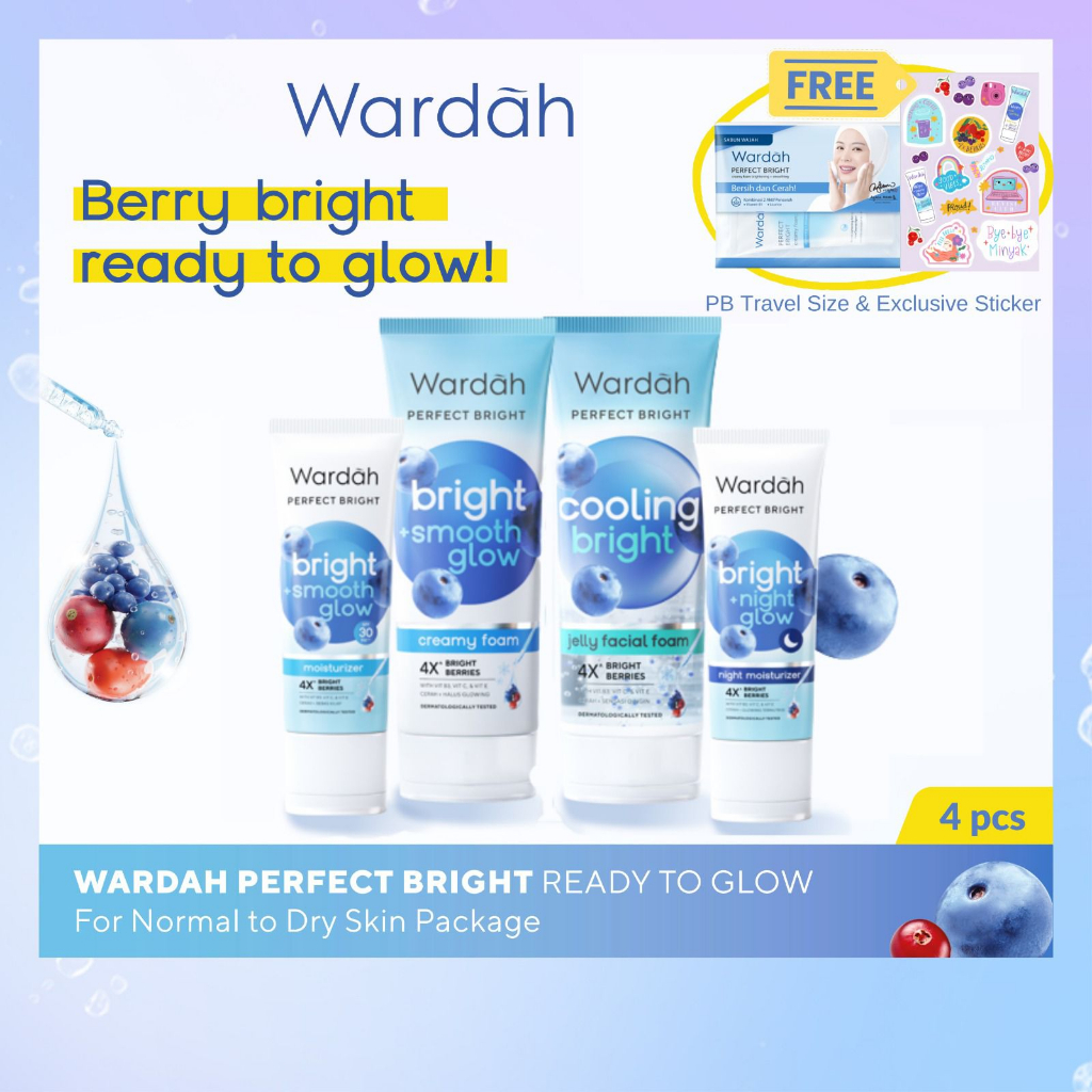 ✿ELYSABETHME✿ 🅆 🄰 🅁 🄳 🄰 🄷 wardah beauty PERFECT BRIGHT face wash sabun cuci muka facial washing  skincare halal