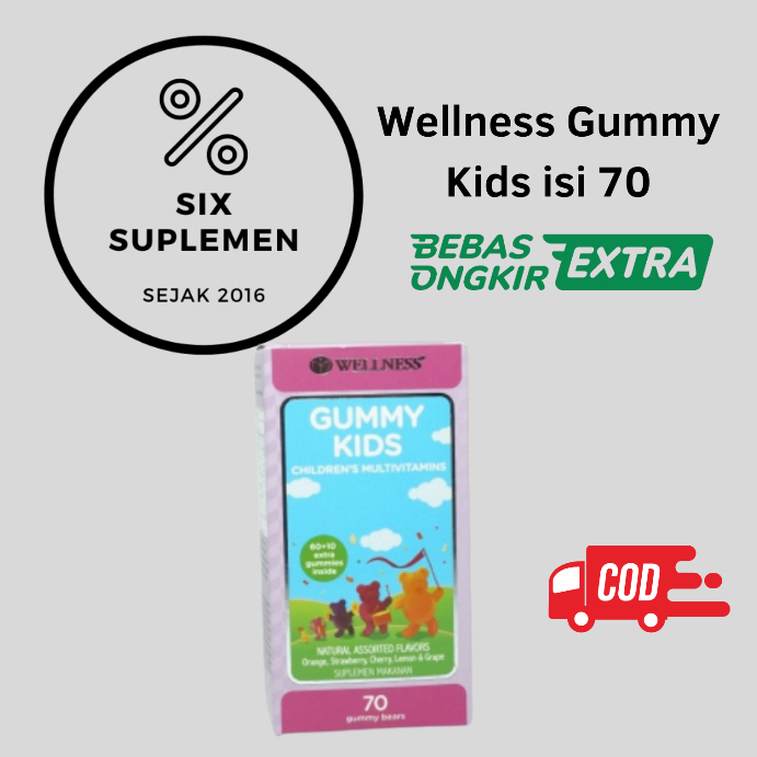 Wellness Gummy Kids 70 gummies Vitamin Anak