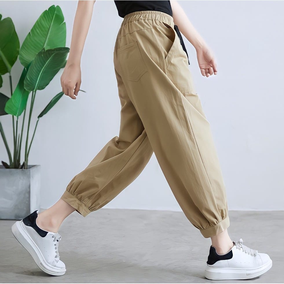 ALISHA PANTS /BAWAHAN KASUAL / KOREAN STYLE / CELANA SIMPLE