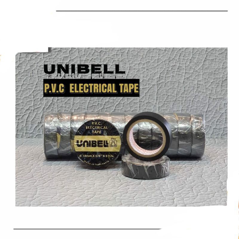 Isolasi Listrik Hitam Unibell / isolasi kabel / isolasi hitam