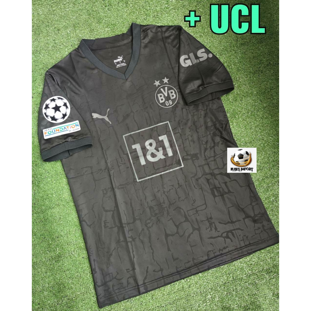 Jersey Baju Bola Dortmundd Special Black Hitam NEW 2022 2023 Grade Ori