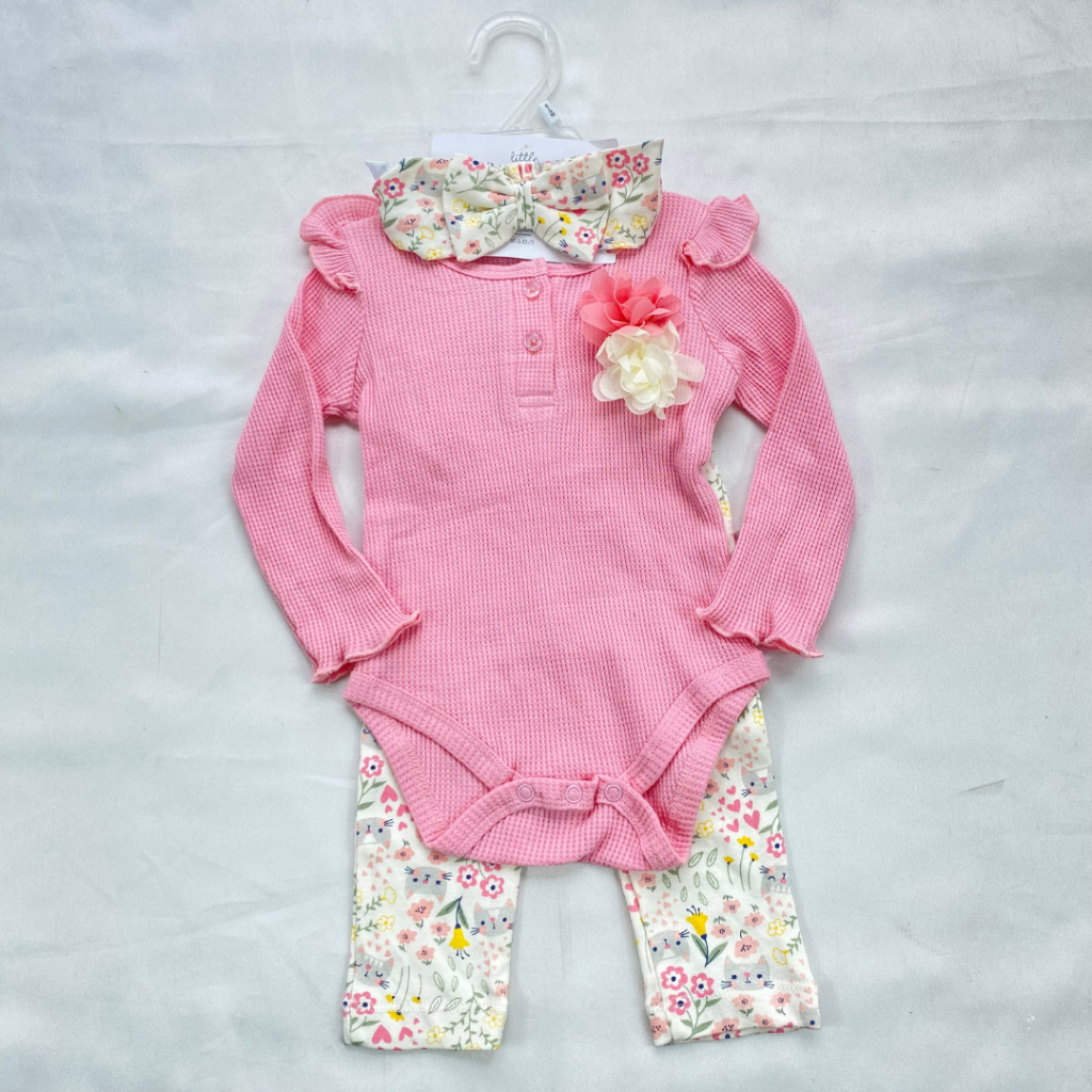 Jumper set 3in1 anak perempuan model jumsuit baby  lucu ala korea import