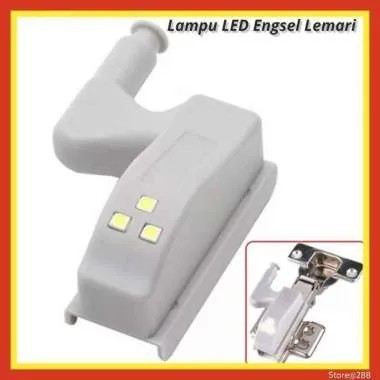 Lampu LED Engsel Sendok Pintu Lemari Pakaian Baju Celana Laci Hinge Lamp Otomatis