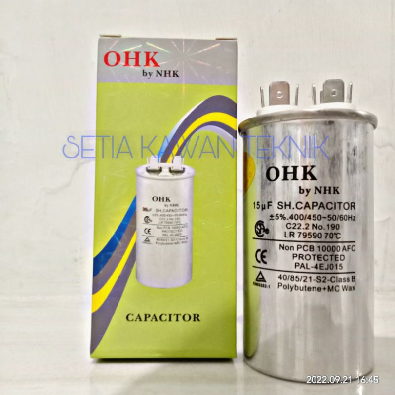KAPASITOR 15UF NHK OHK