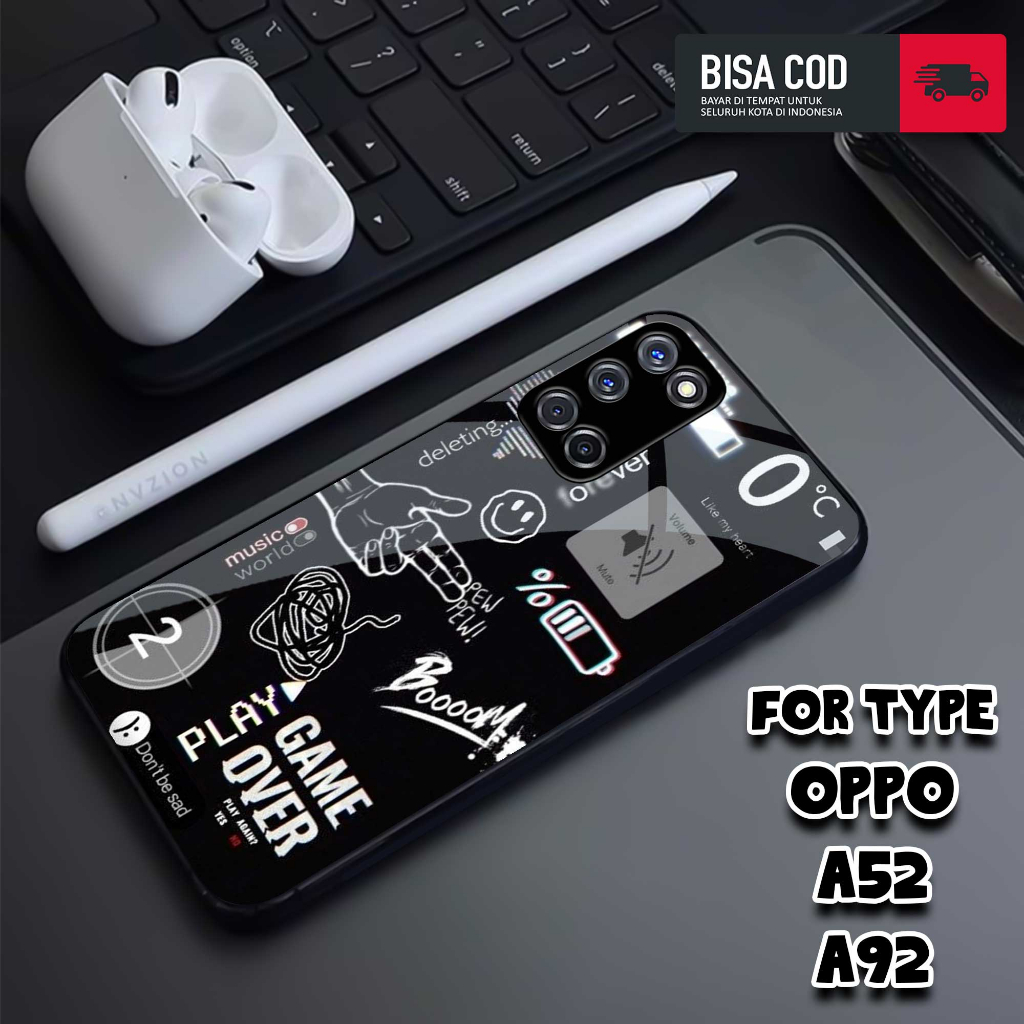 Case OPPO A52 A92 2020 - MOTIF [NASA TICKET] - Casing OPPO A52 A92 2020 - Hardcase Premium Glossy - 