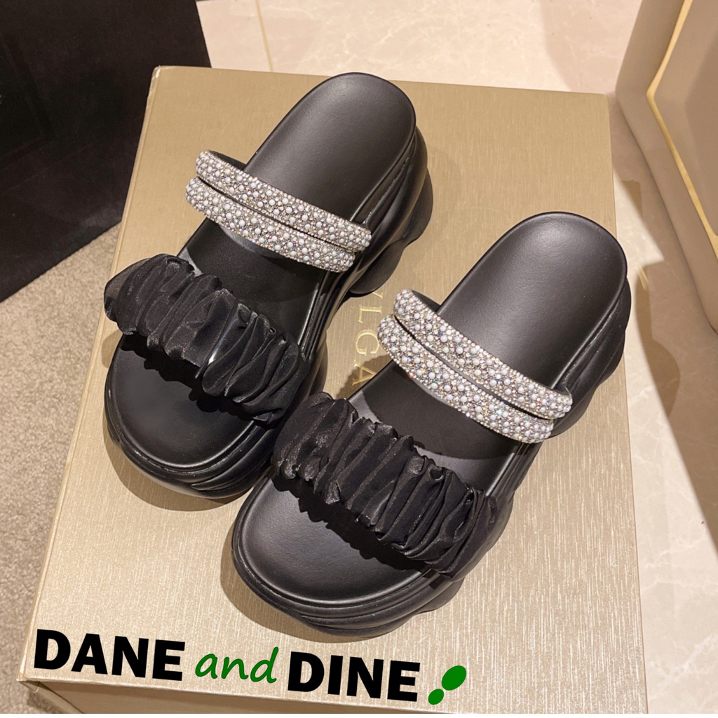 Terbaru Sandal Wedges 8 cm Wanita  Dane and Dine -WH209