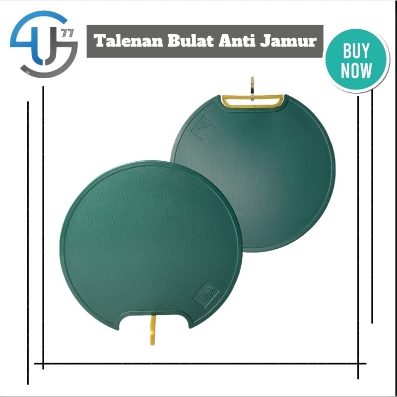 US350 Talenan Bulat Anti Jamur Alas Tatakan Pemotong Daging Ikan Buah By Toko Haji Usman