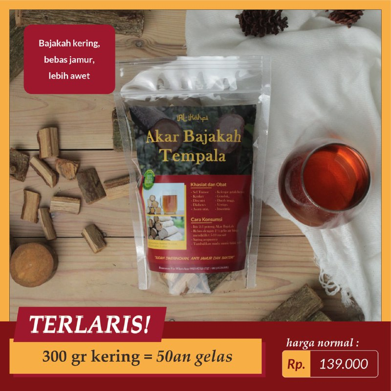 

Akar Kayu Bajakah TAMPALA/TEMPALA Al-Kahfi 300gram | Kering Siap Seduh | Obat Herbal Organik untuk Kanker Tumor Maag Gerd