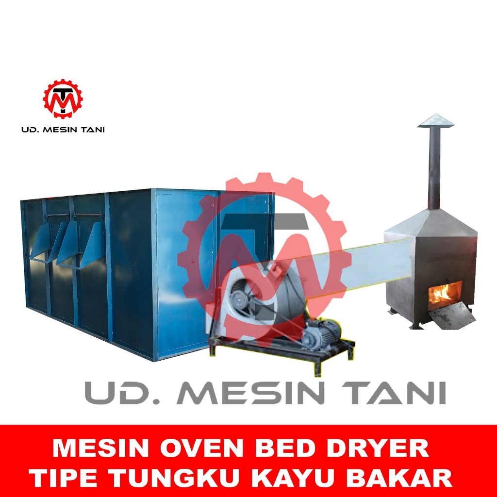 Mesin PENGERING Bed Dryer Tipe Tungku Kayu Bakar / Biomasa ( kapasitas 3 Ton )