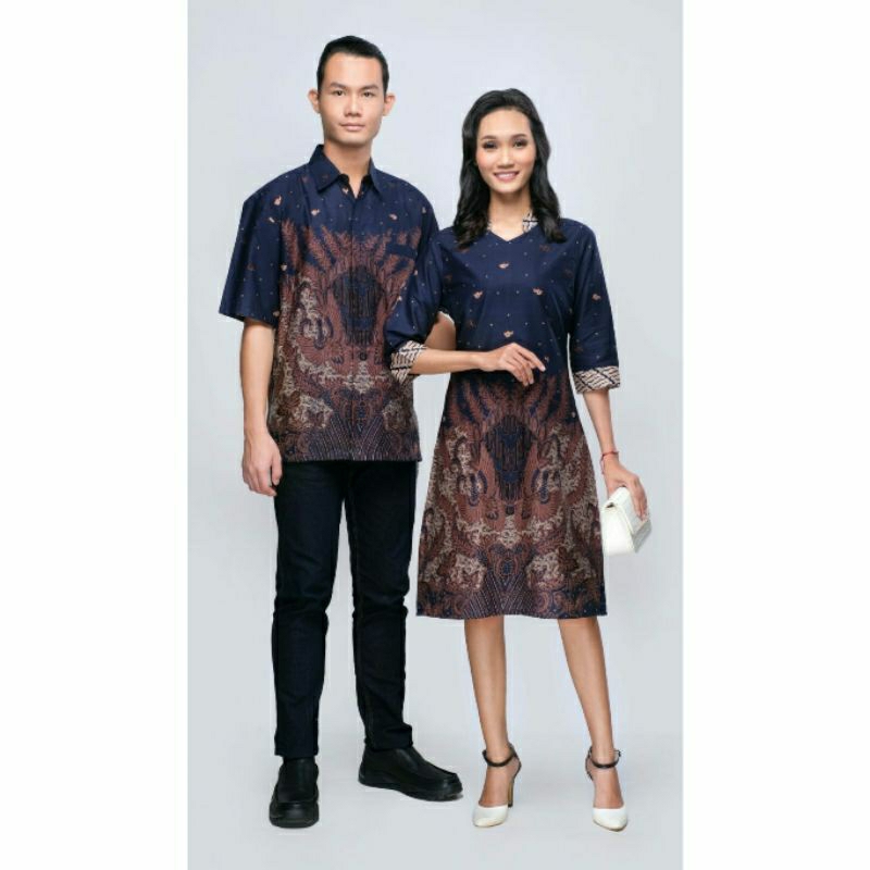 Dress Wanita Big Size Batik Modern 4L-5L Dress Tunik Batik Jumbo XXXL CIN