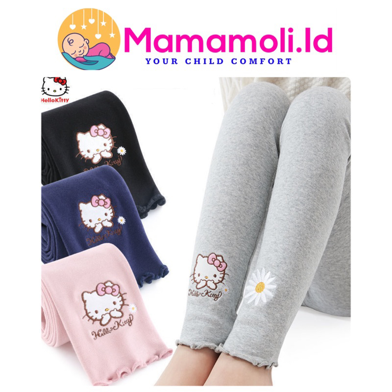 Celana Panjang Legging Anak Perempuan Cewek Motif Hello Kitty / Bawahan Baju Anak Perempuan Cewek / Celana Panjang Anak Cewek