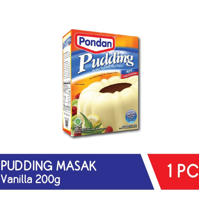 

Pondan Pudding Mix Vanilla 200 Gr Box Vanila