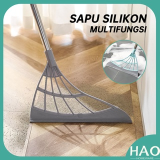 Sapu Karet Silikon Ajaib Alat Pel Silicone Pembersih Lantai Scarping Wipper Magic Broom Multifungsi