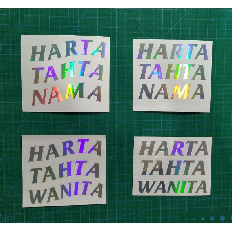 

Stiker Harta Tahta Wanita Custom