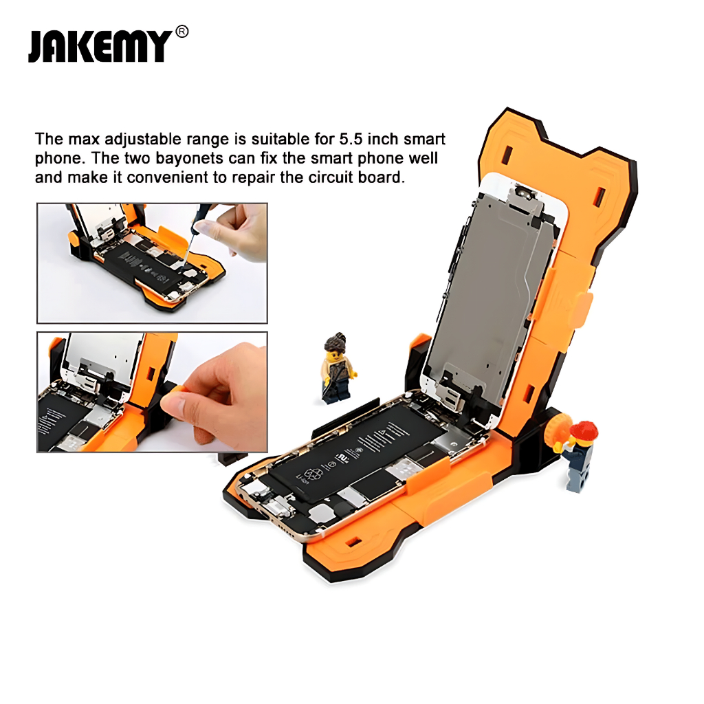 JAKEMY JM-Z13 4-in-1 PCB Repair Smartphone Holder + 3 Screwdrivers