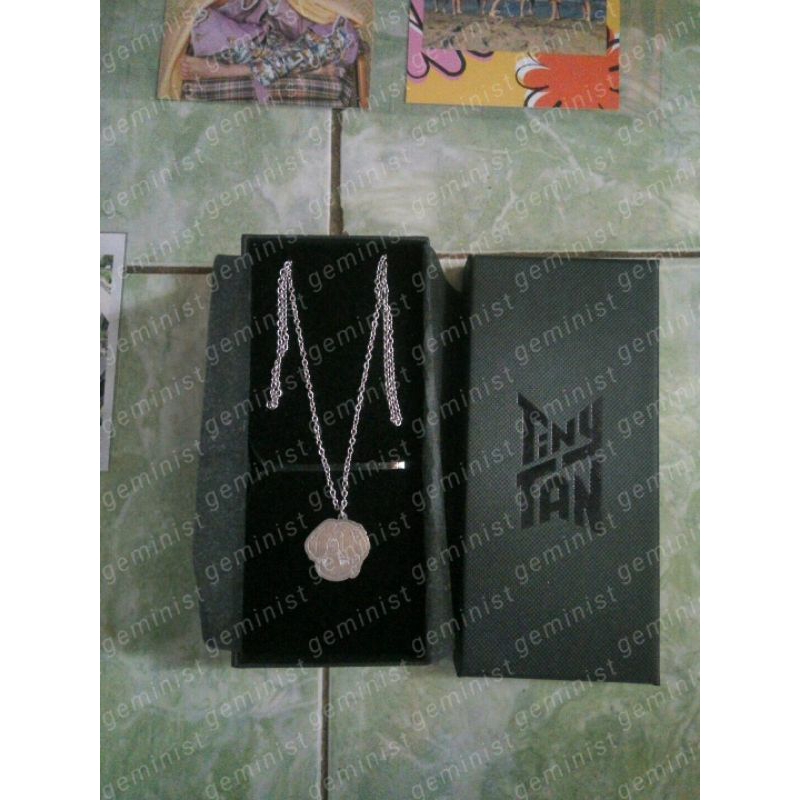 Necklace Tiny Tan Suga / Kalung Tiny Tan Suga Mic Drop BTS Merch Official