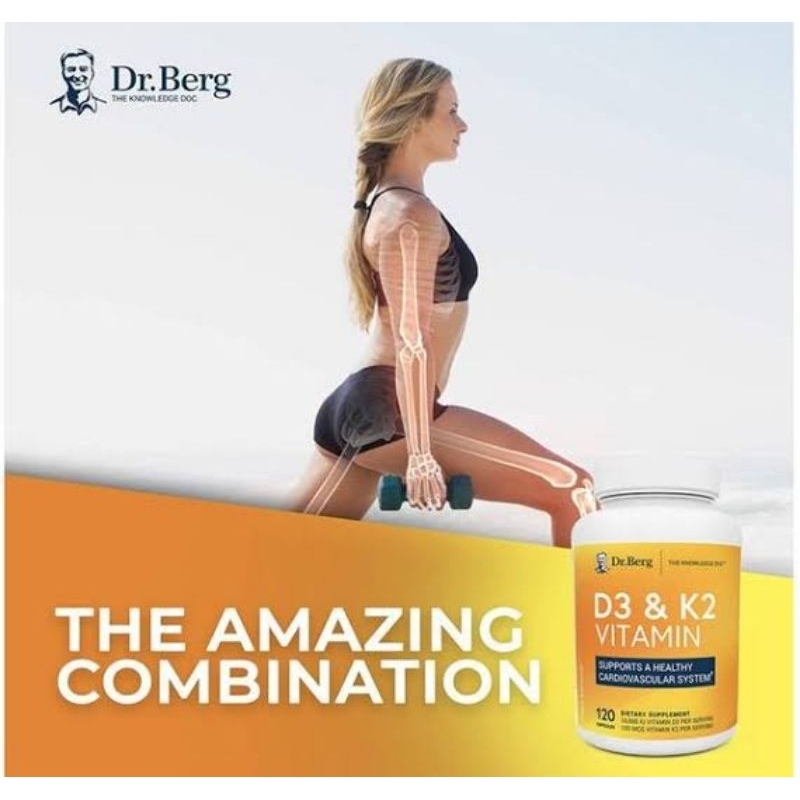 TERLARIS VITAMIN D3 & K2 Dr.Berg 10.000 IU 120 KAPSUL TERBAIK 2027