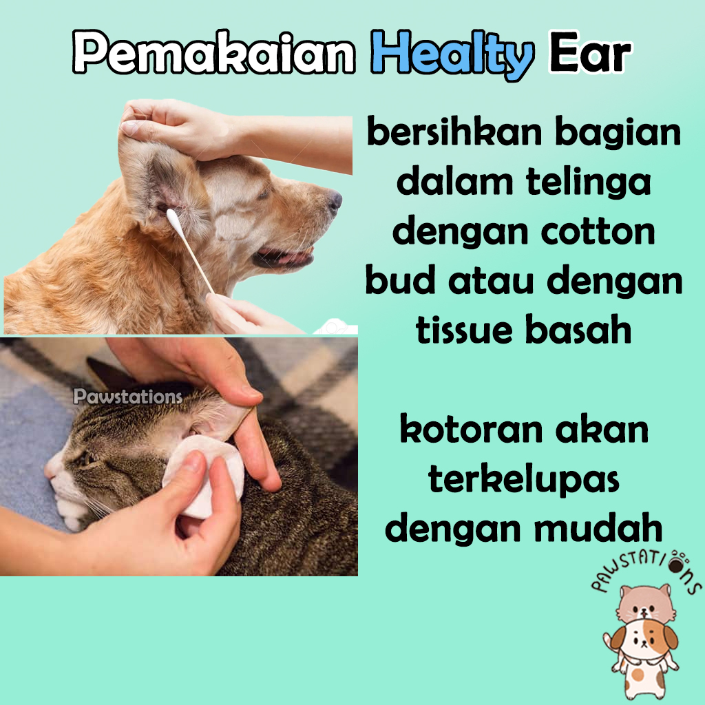 Healty Ears 10ml Obat Pembersih Telinga Kucing Cairan Pembersih Telinga Kucing Obat Pembersih Telinga Anjing Obat Tetes Telinga Kucing Obat Tetes Telinga Anjing Obat Tetes Telinga Hewan Healthy Ear