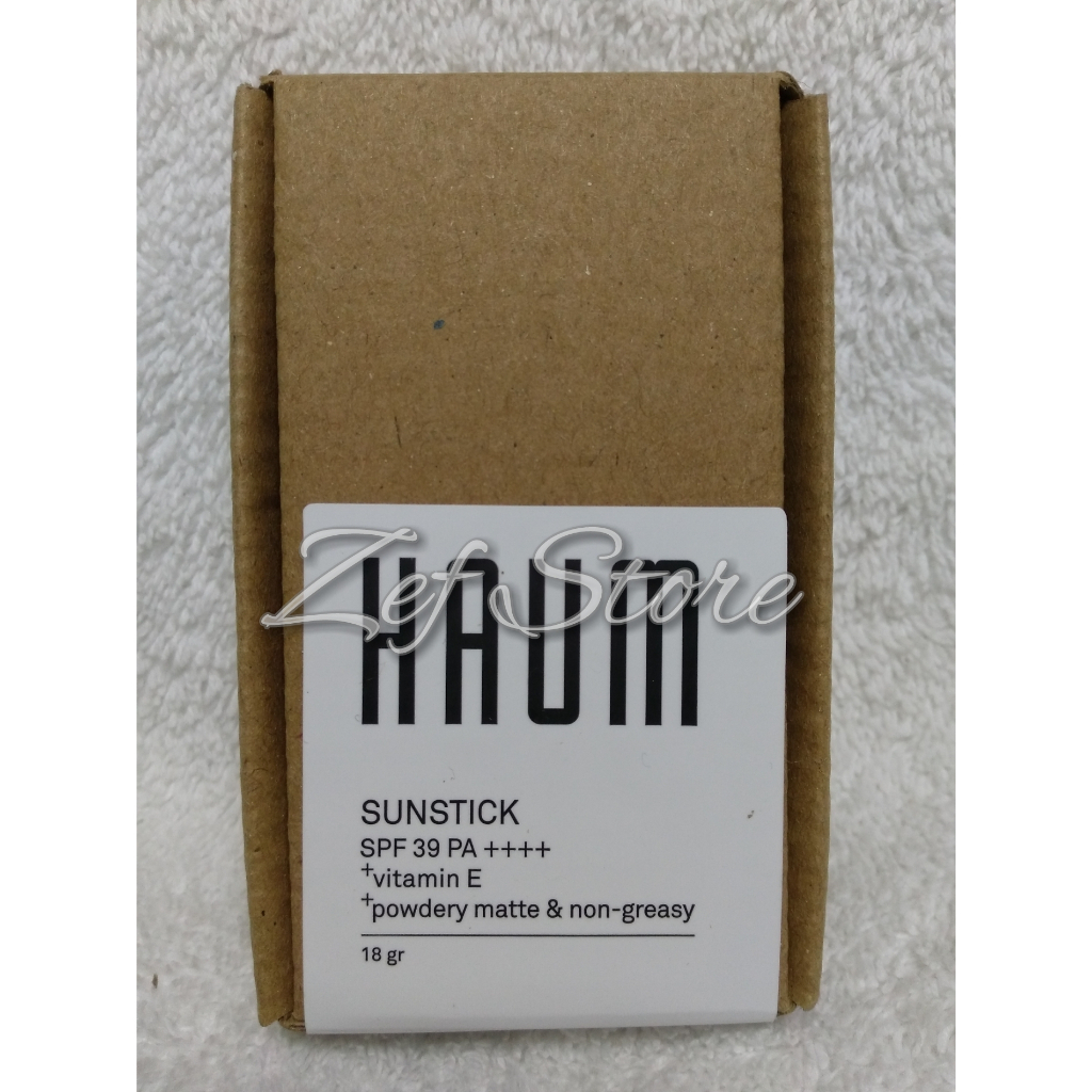 [ORIGINAL BPOM] HAUM Sunstick Sunscreen Sunblock Tabir Surya SPF 39 PA++++ 18gr - 18 gr