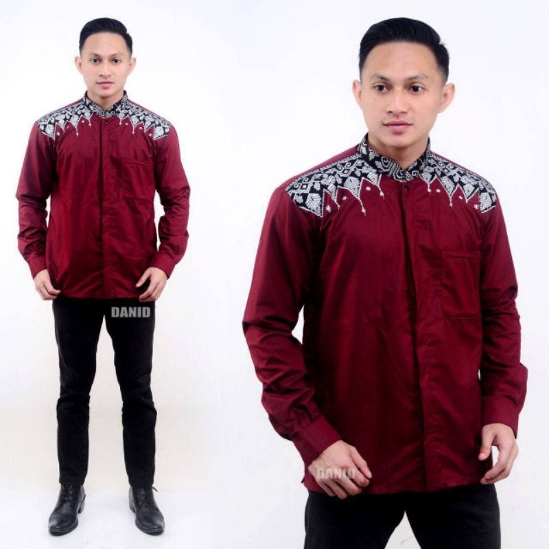 Kemeja Batik Pria Lengan Panjang Asli Pekalongan M L XL