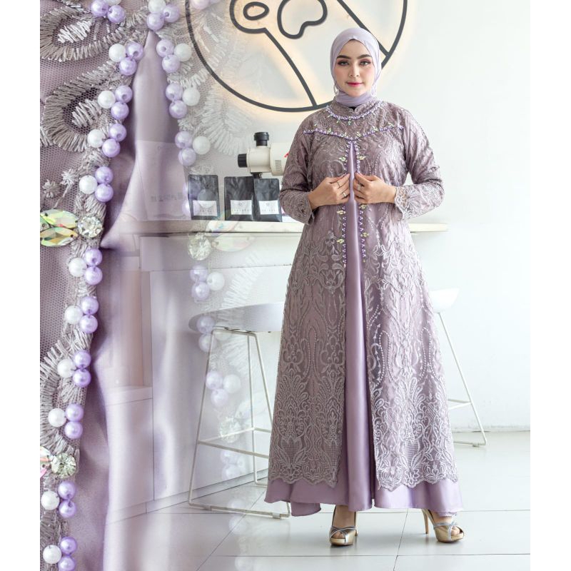 GAMIS REGINA FULL FURING SATIN VELVET//BAHAN TILLE NON GLITER HIASAN FULL PAYET BORDIR//SERAGAMAN KELUARAGA//BAJU PESTA LAMARAN//KEBAYA WISUDA//BAJU LEBARAN//BAJU KONDANGAN//KEBAYA ORIGINAL//KEBAYA MODERN//BY DIPA COLLECTION