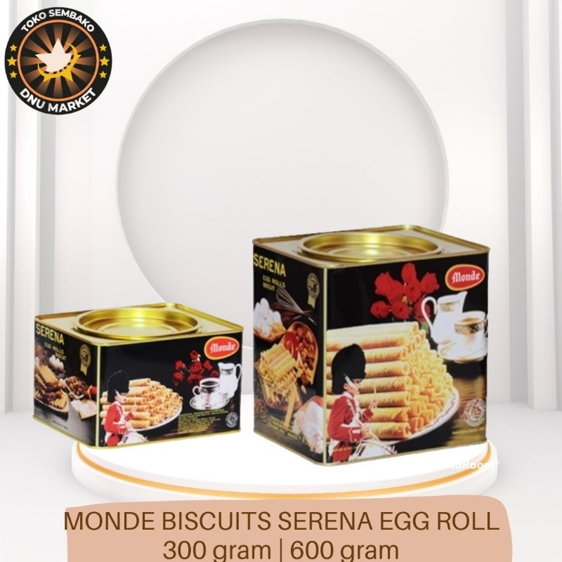 

MONDE BISCUIT SERENA EGG ROLL KALENG | 300 gram | 600 gram