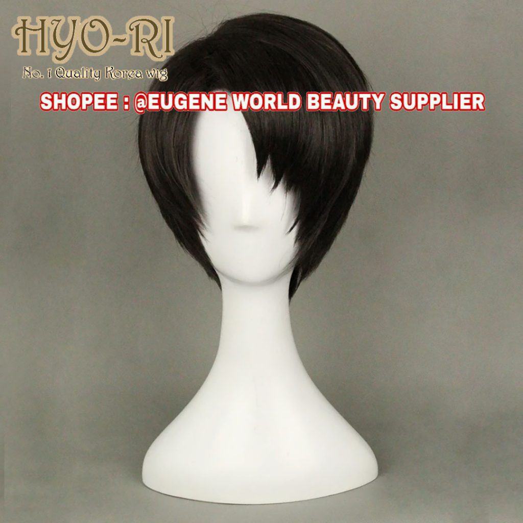 READY STOCK - WIG LEVI ACKERMAN WIG ANIME ATTACK ON TITAN ANIME WIG COSPLAY ANIME AOT WIG COWO COWOK