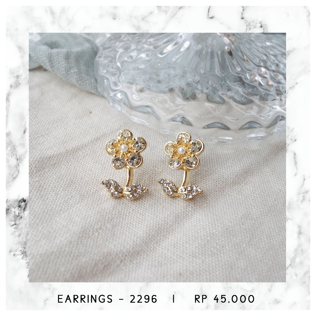 ANTING BUNGA KRISTAL - 2296