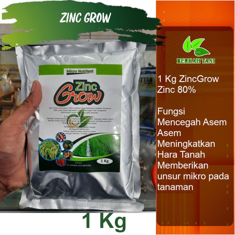 PUPUK ZINK GROW ZnSO4 1 KG