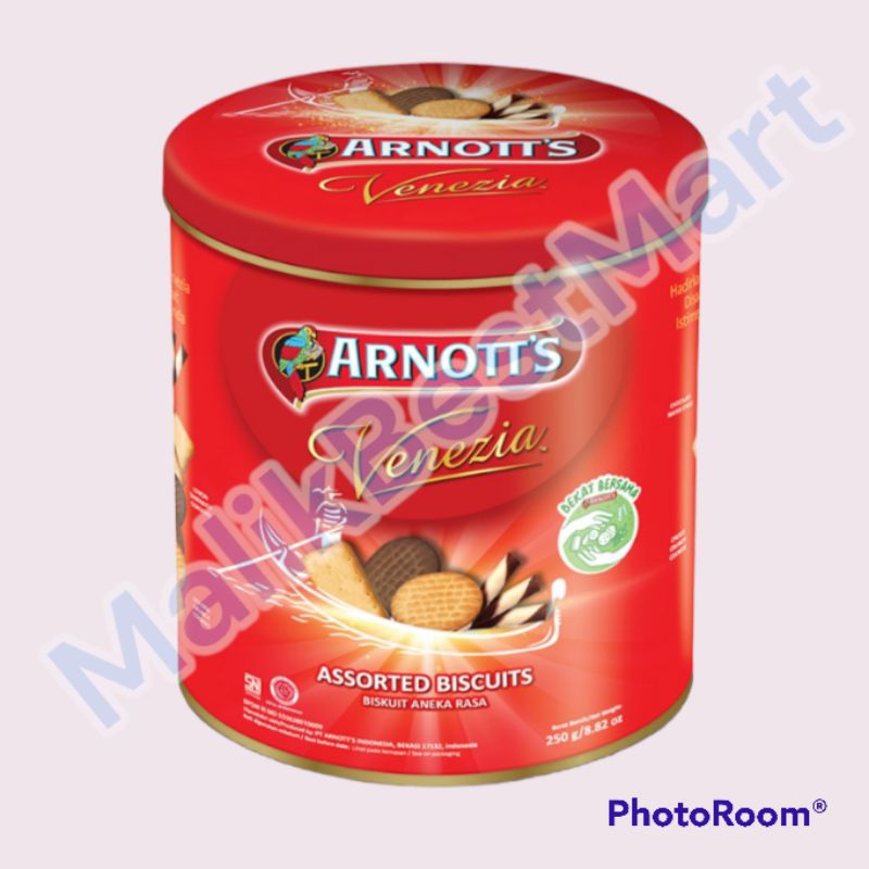 

Arnotts Venezia Asorted Biscuit 250g | Biskuit Kaleng Arnott's