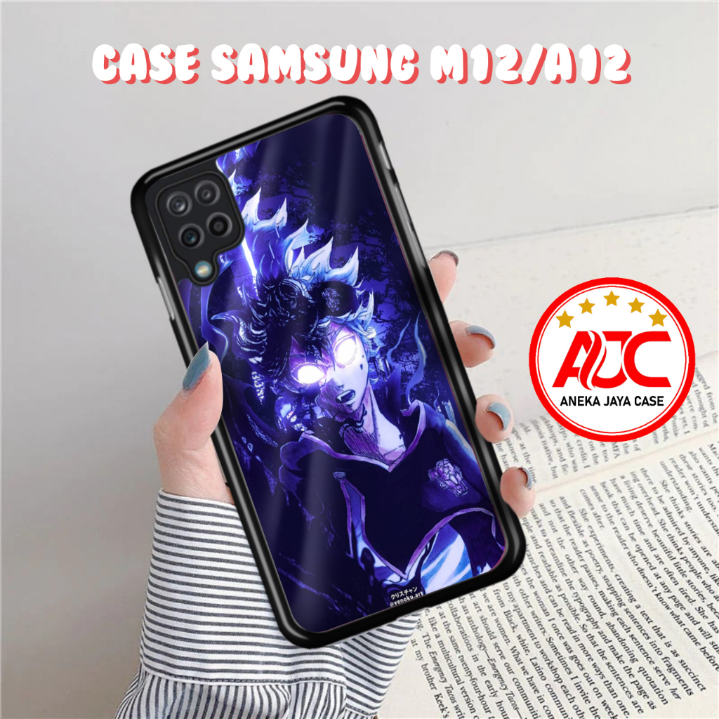 Case SAMSUNG M12 /A12 Casing SAMSUNG M12 /A12 Case BLACKCLOVER Casing Promo Terlaris Karakter 2023 C