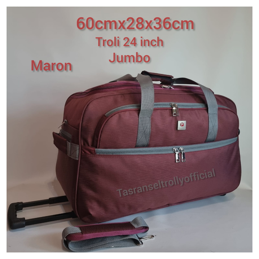 Tas Pakaian Troli Polo Interclub 60cmx28x36cm ukuran 24 inch JUMBO