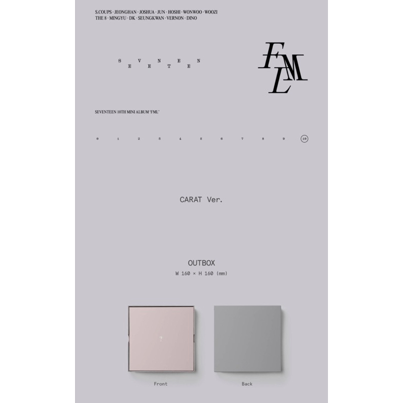 [P.O] SEVENTEEN FML CARAT VERSION SCOUPS JEONGHAN JOSHUA JUN HOSHI WONWOO [CEK DESKRIPSI] WOOZI THE8