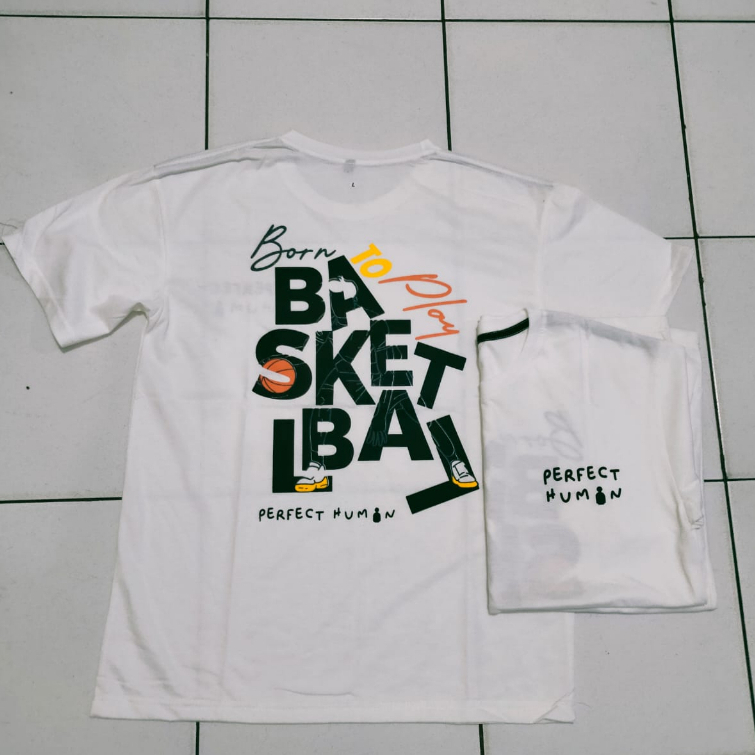 Kaos murah Kaos distro murah baju  distro pria t-shirt murah combed30s PH PLAY BASKETBALL