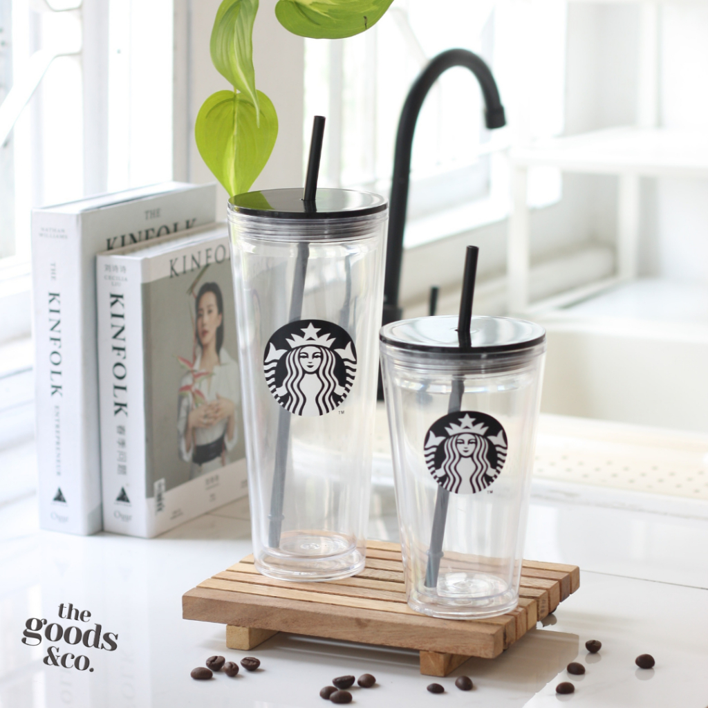 𝐆𝐨𝐨𝐝𝐬𝐂𝐨 Gelas Tumbler Starbucks Botol Minum Transparant  Tumbler Cold Cup Siren cold Tumbler Starbucks Bening