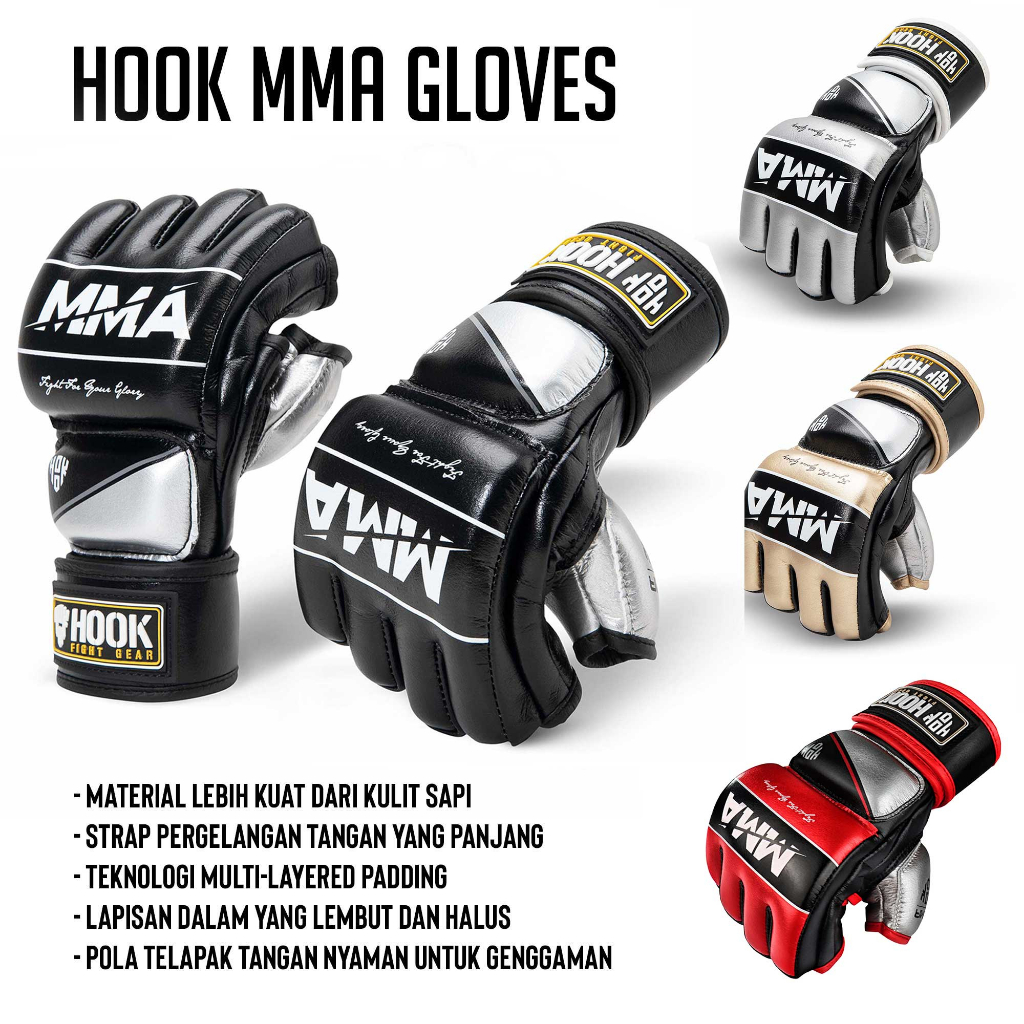 Sarung Tinju MMA Hook, Sarung Tangan MMA, Mma Gloves , Sarung MMA, Sarung Tangan MMA UFC, Sarung Tan