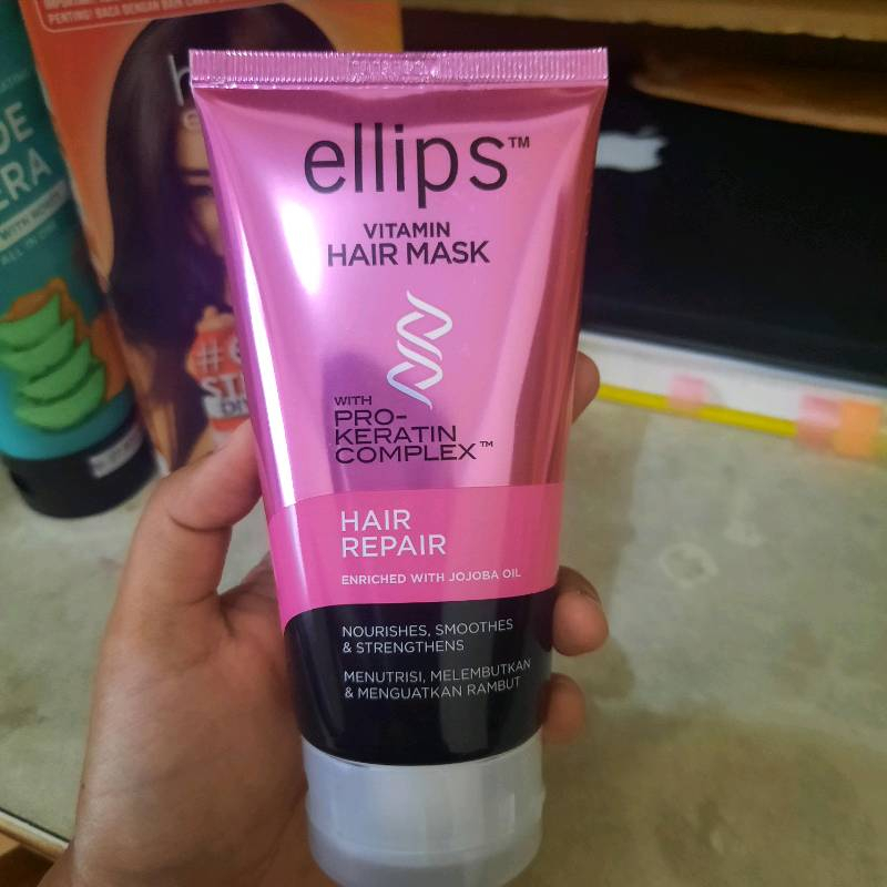 [HAIR MASK KERATIN | 120GR | BPOM] ELLIPS HAIR MASK PRO KERATIN 120GR TUBE_Cerianti