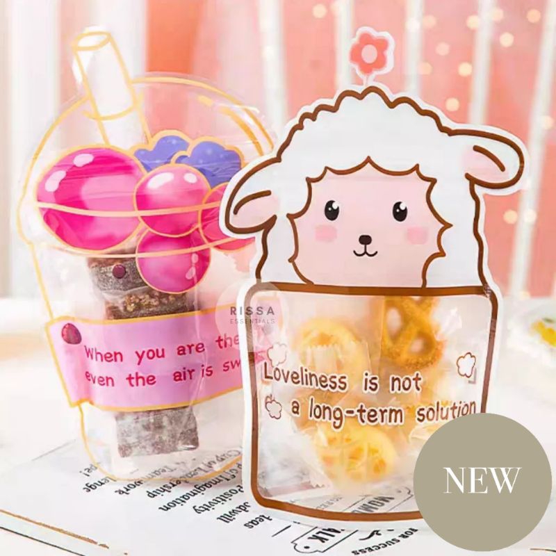 

kantong karakter 3D zip lock / kantong hampers anak / packing snack anak / plastik makanan kartun lucu / hampers ulang tahun anak / packing 3D lucu kartun / hampers lebaran anak / zipper bag
