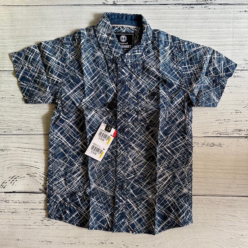 SPYDERBILT kemeja baju anak kids biru FREEZE NAVY ORIGINAL 100%