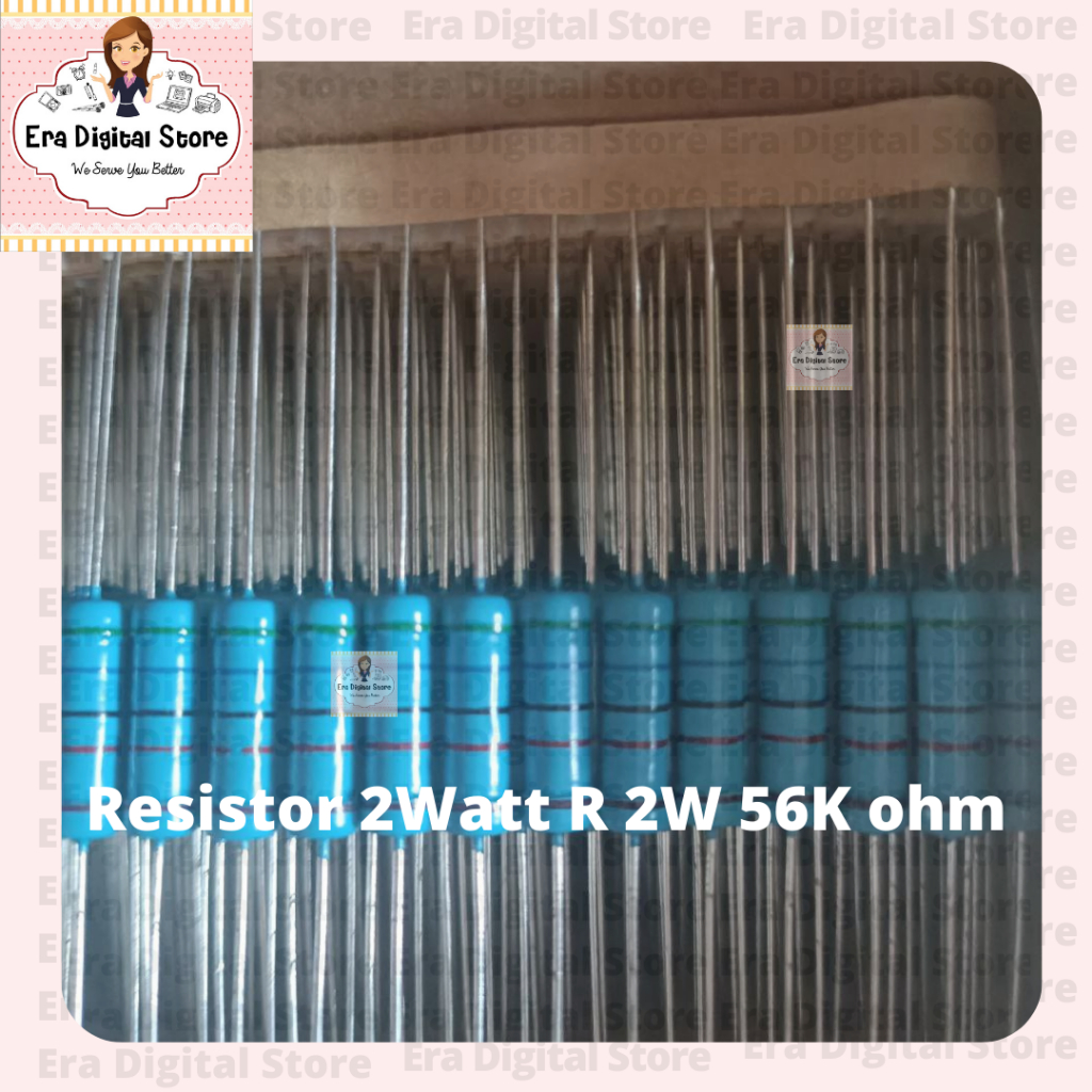 Resistor 2W R 2W 56K ohm Metal film toleransi 1%