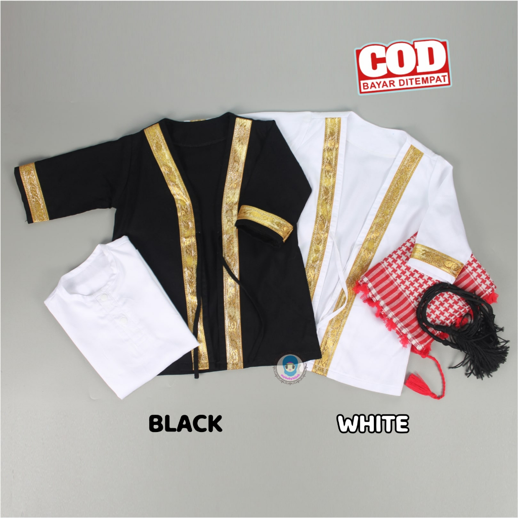 TERMURAH (GRADE B) Gamis Baju Koko Muslim Sultan Bisht Asykar Askar Mislah Arab Kaftan Laki Laki