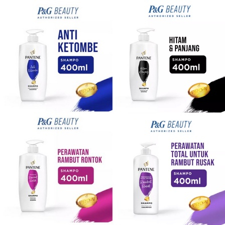 Pantene Shampoo Hair Fall Control / Anti Dandruff / Long Black / Anti Lepek 400ml / 480ml