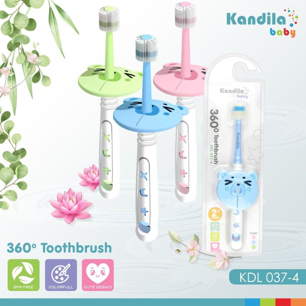 Kandila Baby 360 Toothbrush KDL037-4 - Sikat gigi / Sikat Lidah Bayi