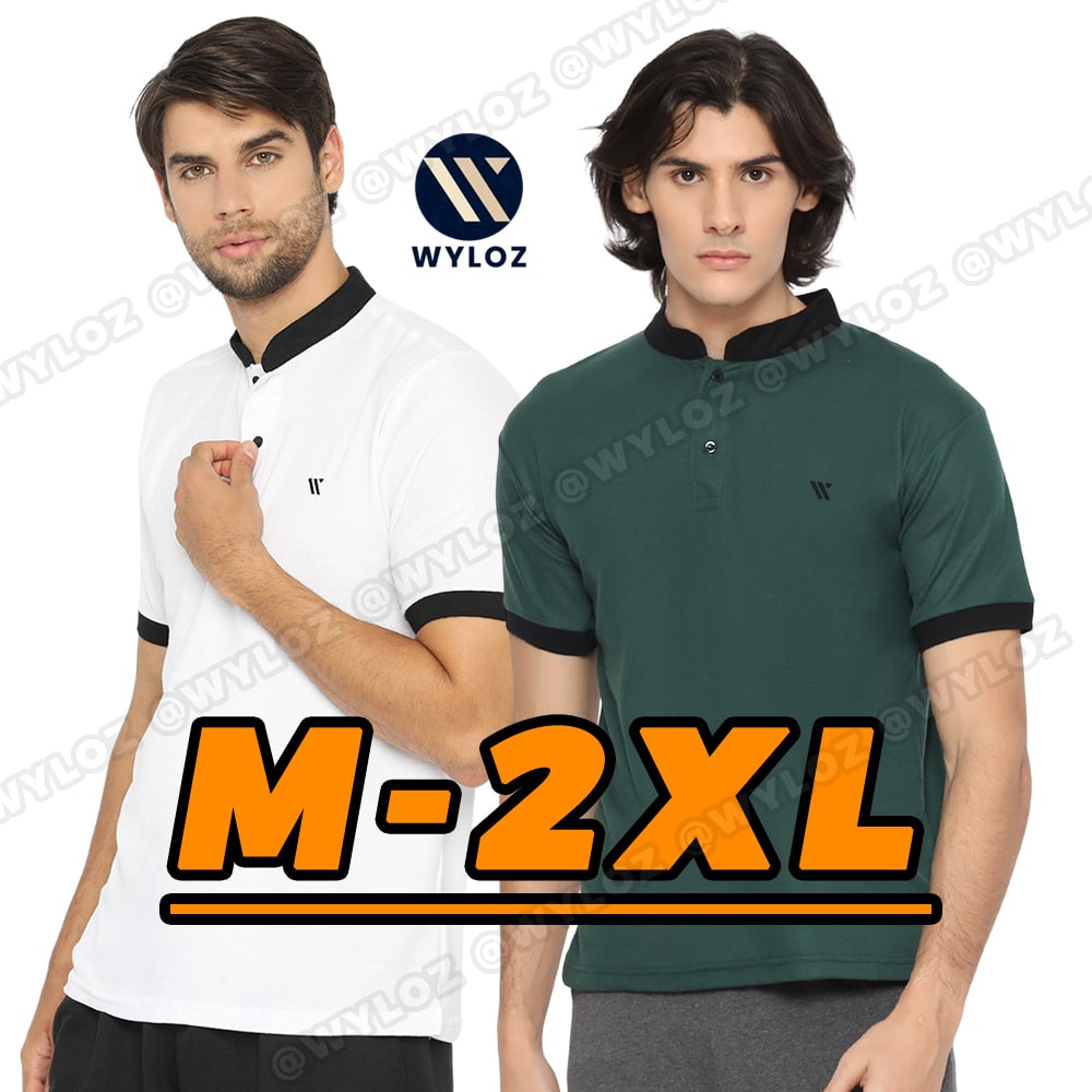 WYLOZ Kaos Polo Shirt Kerah Sanghai Baju Krah Shanghai Distro Koko Pique Pria Cowok Six Original