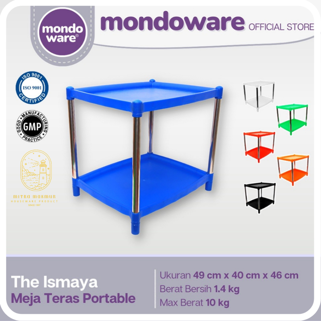 SALE!! MONDOWARE MEJA PLASTIK MEJA TERAS PORTABLE PREMIUM ISMAYA TABLE T4050 MEJA MURAH
