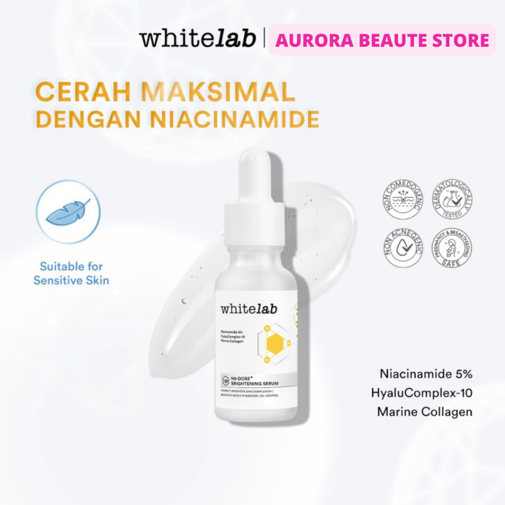 WHITELAB 20ml Intense Brightening Serum Niacinamide 10% Face Wajah New stock available