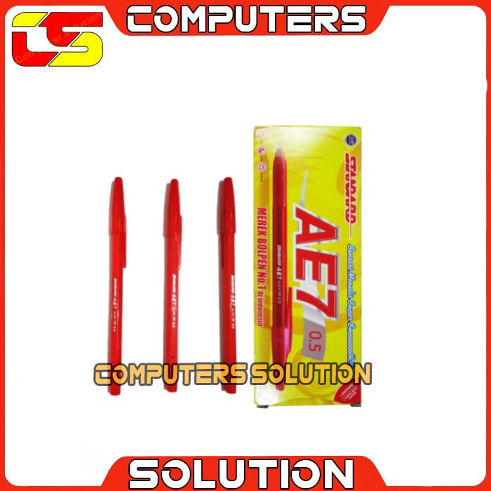 

Pulpen Standard AE7 Merah/pcs