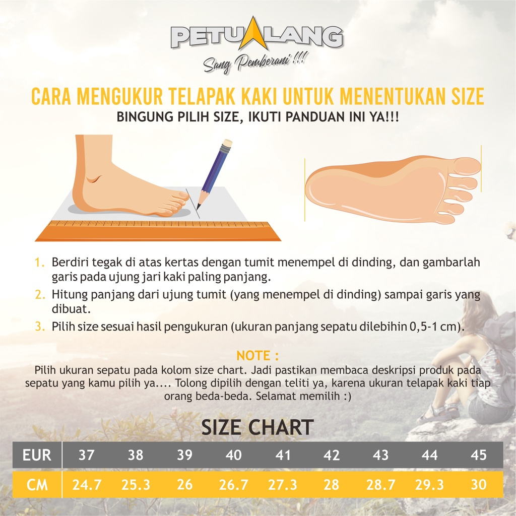 SANDAL GUNUNG PETUALANG PRIMO SENDAL TRAIL HIKING OUTDOOR CASUAL